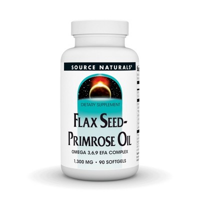 Flax Seed- Primrose Oil by Source Naturals, Inc.  -  90 Softgel
