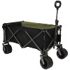 CAVINAS Heavy-Duty Folding Wagon Cart with Tailgate, All-Terrain Beach Cart with Big Wheels/Rain Covers,Wagon Cart - 2 of 4