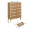 5 Drawer Dressers for Bedroom, Tall Dresser with Deep Drawers, Large Chest of Drawers for Closet with Wide Top - 2 of 4