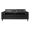 85" PU 3-Seater Sofa with 2 Throw Pillows - 2 of 4