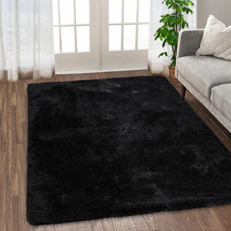 Shag Fluffy Rugs Area Rugs Soft Plush Carpet Thick Long Fur Rug for Living Room, 3 of 9