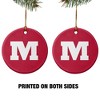 Monmouth College Primary Logo Porcelain Holiday Christmas Tree Ornament  2.8" (7.1 cm) - 2 of 4