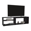 63" FSC Certified Engineered Wood TV Stand with 6 Shelves, 60" TV Capacity, and Modern Minimalist Design for Living Room - 4 of 4