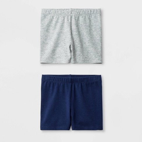 Toddler Girls' 2pk Tumble Trousers Shorts Set - Cat & Jack™ Navy/gray 3t :  Target