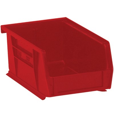 Box Partners Plastic Stack & Hang Bin Boxes 9 1/4" x 6" x 5" Red 12/Case BINP0965R