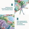 Outdoor Adirondack Chair Cushion for Patio Furniture,Tufted Thick Seat & Round High Back Rocking Oudoor Colorful Cushion, 48"x21"x4" inches,Floral - 4 of 4