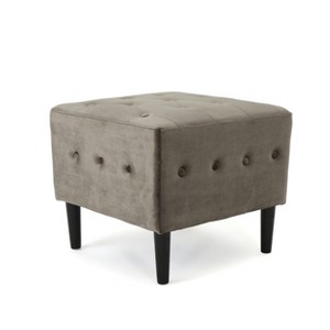 Esther Tufted Ottoman Gray - Christopher Knight Home