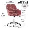 CAVINAS Adjustable Office Chair, Velvet Home Office Desk Chair, Ergonomic Office Chair, Swivel Chair, Backrest Seat, Desk Chair Comfy - 3 of 4
