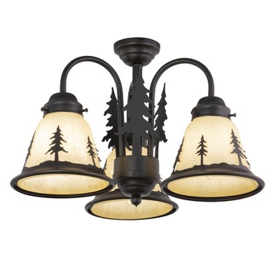 Vaxcel Yosemite 3 - Light Semi-Flush Mount in  Burnished Bronze