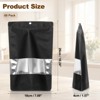 Unique Bargains Matte Metallic Aluminum Foil Zip Closure Food Storage Containers 60 Pcs - 2 of 4
