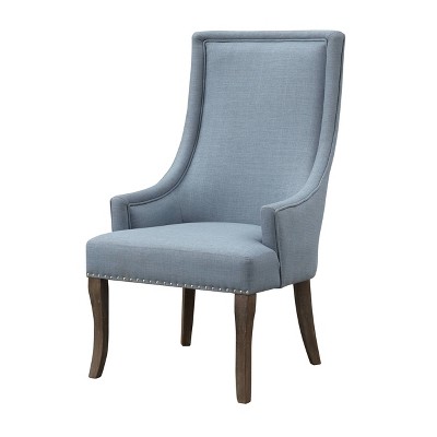 Brandels Accent Dining Armchair Blue - Treasure Trove Accents