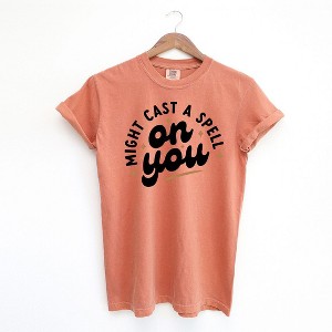 Simply Sage Market Women's Might Cast A Spell On You Short Sleeve Garment Dyed Tee - 1 of 2