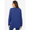 Woman Within Plus Size Perfect Long-Sleeve Crewneck Tee - 3 of 4