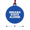 Indiana State University Alumni Aluminum Holiday Christmas Tree Ornament - 3 of 4