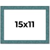 PosterPalooza | Simple Blue Picture Frame - UV Acrylic, Backing Board, Hanging Hardware Included - 2 of 4