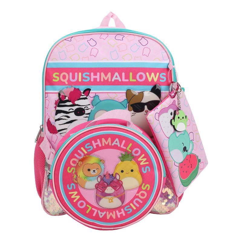 Squishmallows Crew 5 PC Youth Backpack Set, 2 of 7