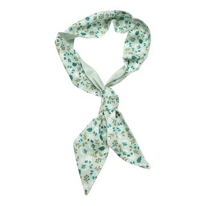 Unique Bargains Women's Ditsy Flower Long Ribbon Headband Green 1 Pc - 1 of 4