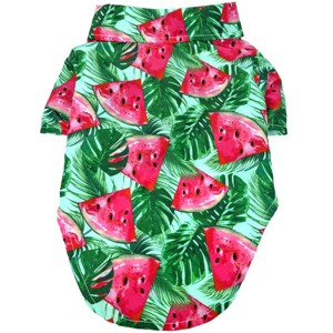Doggie Design Hawaiian Camp Shirt - Juicy Watermelon - 1 of 3