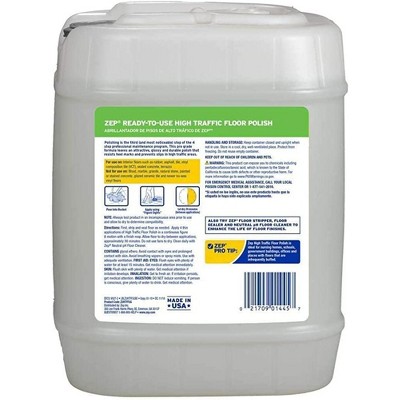 Zep 5 Gallon High Traffic Scuff Resistant Floor Polish