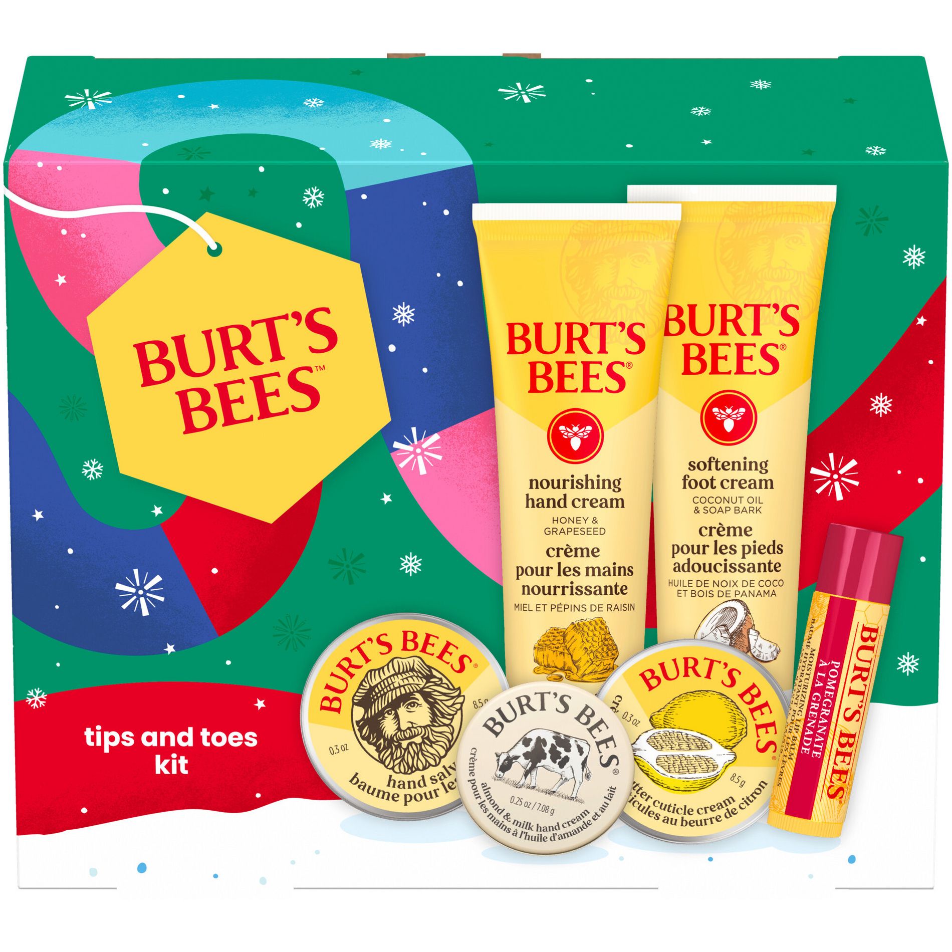 Burt's Bees Tips and Toes Holiday Gift Set - 6pc