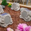 Victrola Rock Speaker Connect Bluetooth Outdoor Speaker with Solar Charging - 4 Pack (Stone) - 2 of 4