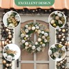 24 Inch Christmas Wreath with Lights and Balls, Pre-Assembled Christmas Wreath for Indoor and Outdoor Decoration - 3 of 4