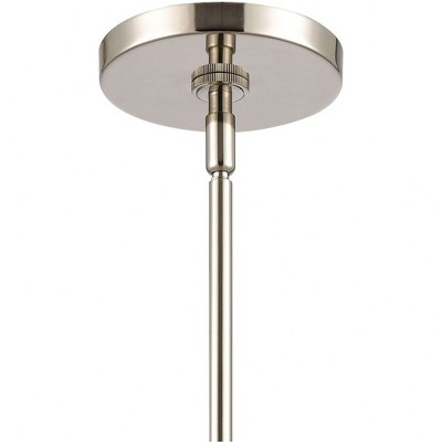 Gabby Mini Polished Nickel 1-Light Pendant with Clear Glass
