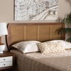 Harris Wood and Synthetic Rattan Headboard Walnut - Baxton Studio - image 3 of 4