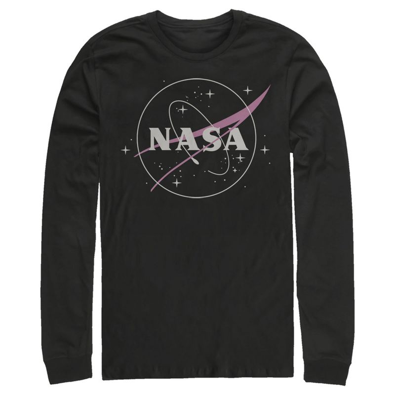 Men's NASA Simple Logo Long Sleeve Shirt, 1 of 4
