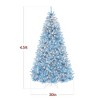 Best Choice Products Pre-Lit Baby Blue Christmas Tree, Artificial Full Holiday Decoration w/ Incandescent Lights - 2 of 4
