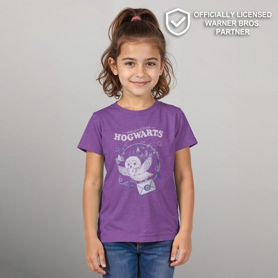 Harry Potter Girl's Harry Potter The Magic Letter T-Shirt - Purple Berry - X Large — фото 2
