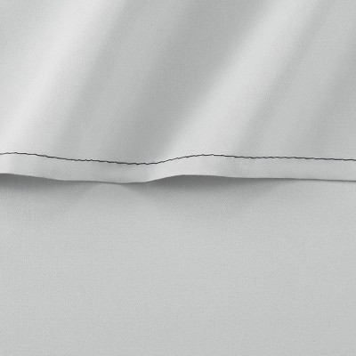 Twin Gray Brushed Microfiber Flat Sheets Set of 6