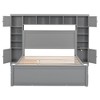 PAGED Twin Size Platform Bed Modern Wooden Bed Frame with Trundle and Headboard for Bedroom - 3 of 4