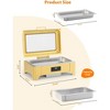 9 QT Full Size Touch Screen Chafing Dishes for Warmer with Glass Lid & Buffet Roll Top Set for Catering Food Servers, Parties, Weddings - 2 of 4