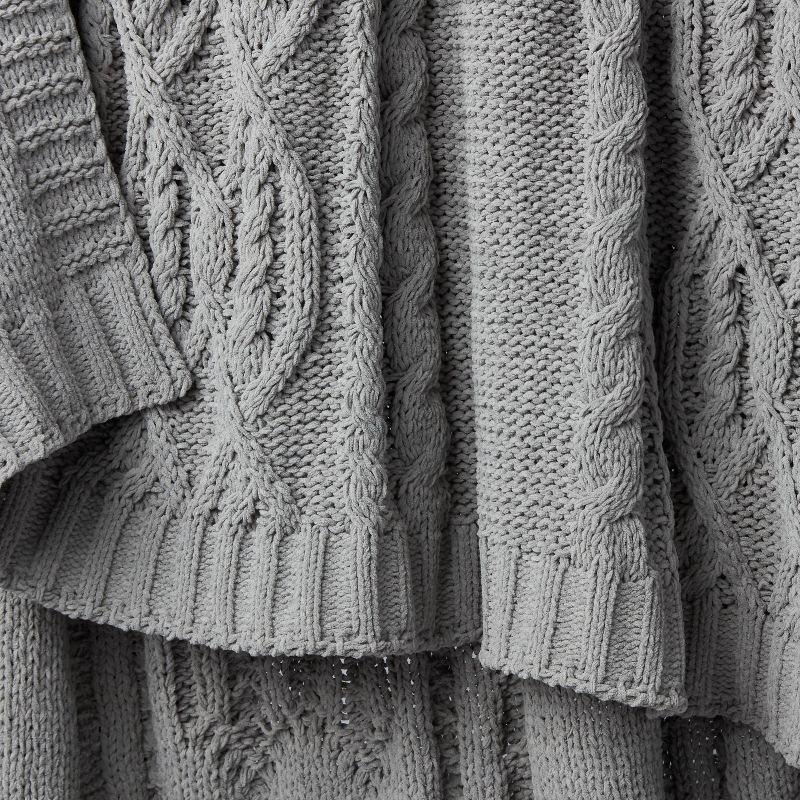 Cable Knit Chenille Throw Blanket - Threshold&#153;, 5 of 13
