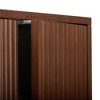 Tremolo Modern Boho Over Toilet Storage Cabinet with Solid Wood & Contemporary Fluted Fronts - Teamson Home - 4 of 4