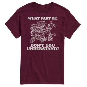 Men's - Instant Message - What Part Don't You Understand Engine Short Sleeve Graphic T-Shirt - 1 of 4