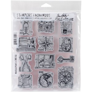 Tim Holtz Cling Stamps 7"X8.5" - 1 of 2