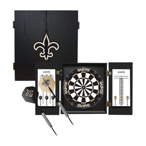 NFL New Orleans Saints Fan's Choice Dartboard Set - 1 of 4