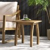 DSVIMOY Accent Side Table, Rectangular End Table for Patio, Garden, Lawn, and Living Room, Natural, 19"*15"*19.25" - 2 of 4