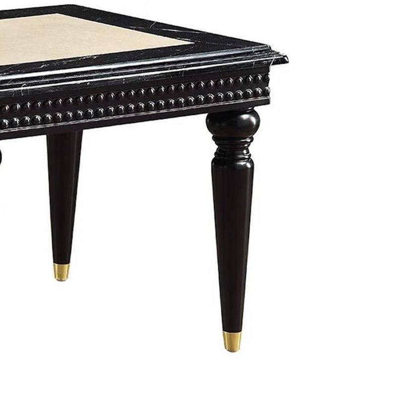 28&#34; Tayden Accent Table Marble Top and Black Finish - Acme Furniture, 3 of 7