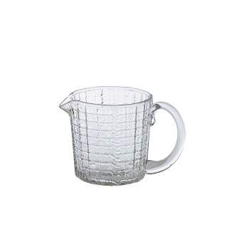 Park Designs Small Glass Pitcher with Grid 3.25"H