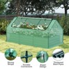 Aoodor 6 x 3 x 1 ft Raised Garden Bed with Mini Greenhouse Kit, Metal Planter Box with 2 Roll-Up Zipper Doors for Vegetables, Herbs, and Flowers - 4 of 4