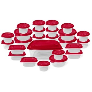 Lexi Home Nested 50-Piece Plastic Food Storage Container Set - 1 of 4