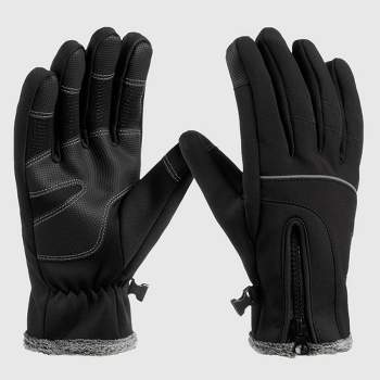 Isotoner Men's Neoprene Gloves - Black