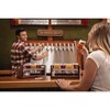 Picnic Time 6pc Legacy Craft Beer Flight Set: Hardwood & Glass Beer Glasses, Cups for Cold Beverages, Brown Drinkware - 4 of 4