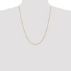 Black Bow Jewelry 1.2mm, 14k Yellow Gold, Solid Parisian Wheat Chain Necklace - 2 of 4