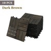 Hrinhom 10PCS Patio Acacia Wood Deck Tiles,12"x12" Interlocking Outdoor Flooring for Patio, Bancony-Yellow - 3 of 4