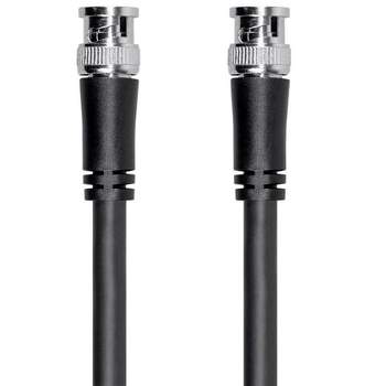 Monoprice SDI BNC Cable - 0.5 Feet - Black, 12Gbps, 16 AWG, Dual Copper, Aluminum Shielding, For Transmitting UHD-SDI Video Signals - Viper Series