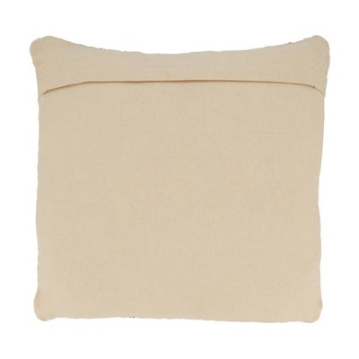 Bohemian Multicolor Cotton Chindi Throw Pillow, 20"